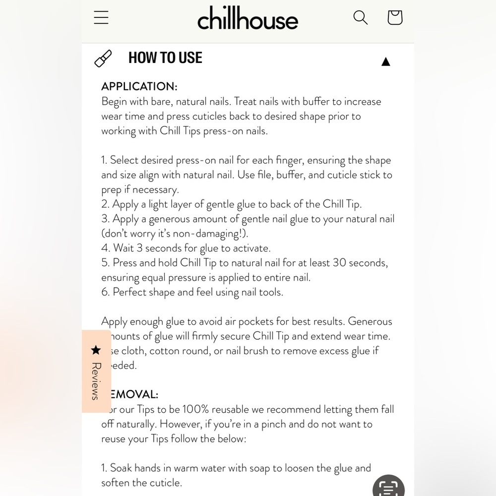 Urban Outfitters Chillhouse Chill Tips Modern Press On Nail Tips “Want S’more” - Picture 6 of 11